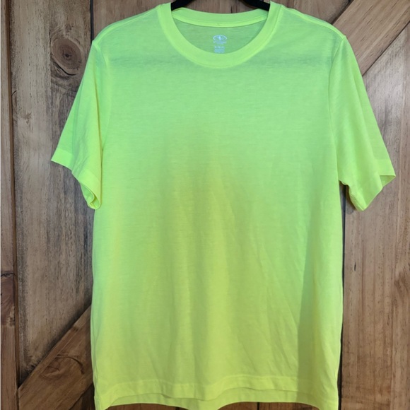 Athletic Works Men’s Neon Green Basic T-shirt - Size Medium - Picture 1 of 3